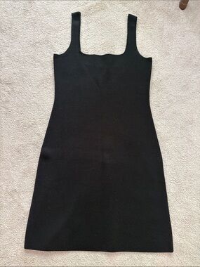 J Crew black sweater-y knit dress NWOT